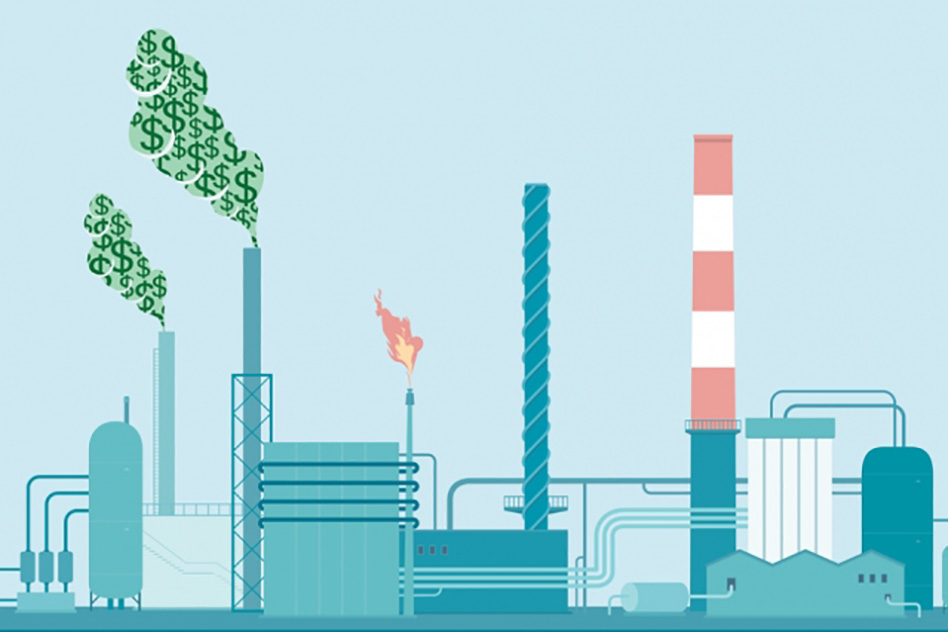 Putting a price on carbon, in the form of a fee or tax on the producers of fossil fuels, can be an effective way to curb emissions of greenhouse gases. (Source; MIT) image_asset_33129_PHOTO.jpg