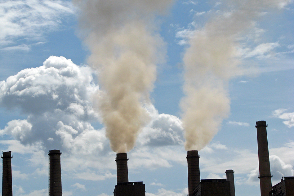 Photo: Emissions from coal-fired power plants increase atmospheric concentrations of climate-destabilizing greenhouse gases and health-damaging air pollutants. Combined climate/air-quality policies could help reduce those concentrations and improve public health. (Source: Flickr/World Bank) Eastham_ACS_WEB.jpg