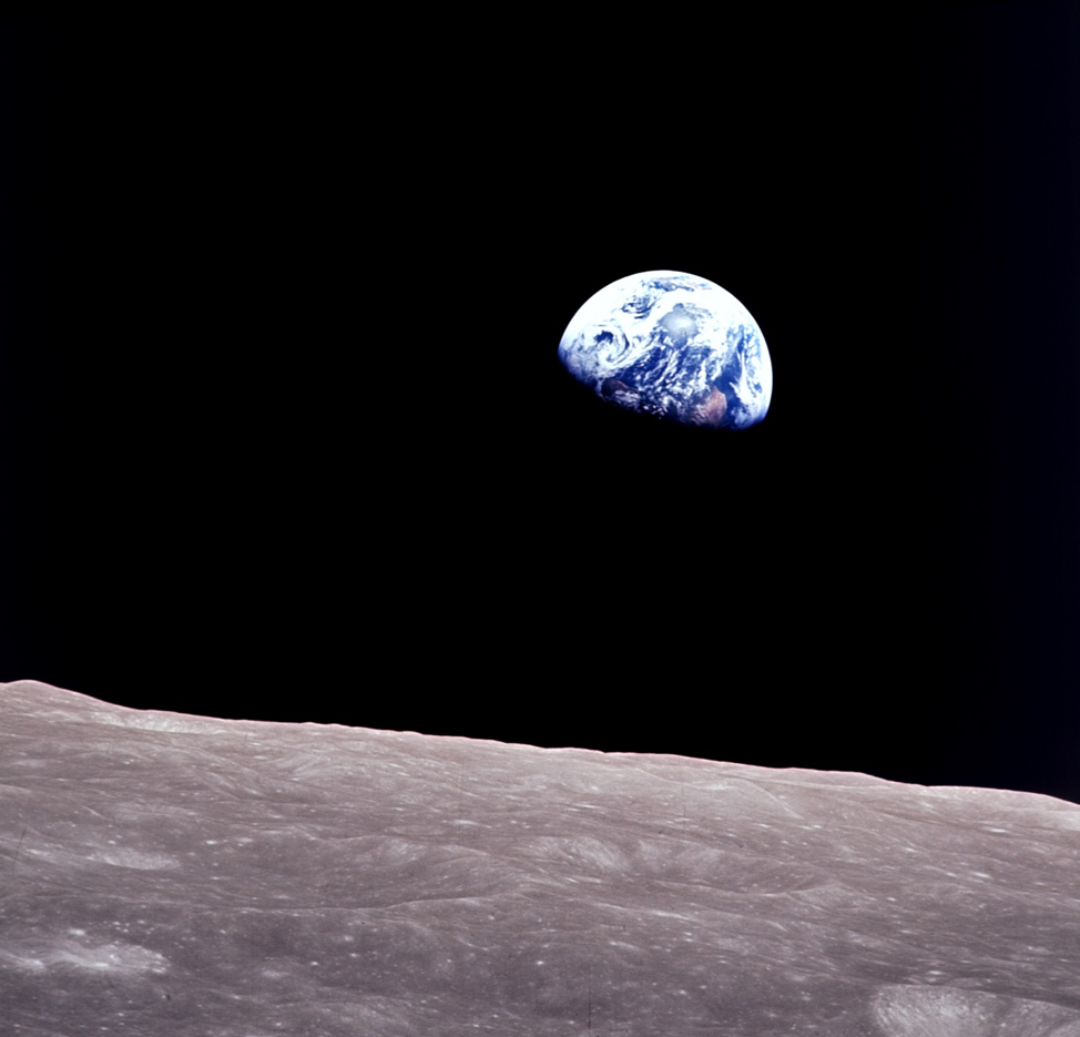 Photo: Apollo 8 Earthrise. This photo has long inspired efforts to advance sustainability around the globe. (Source: NASA)