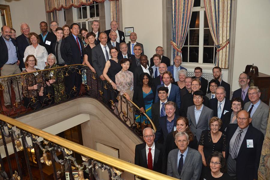 AGAGE scientists, collaborators and invited guests from research institutions around the world—many representing dozens more researchers at their home institutions—at the ALE/GAGE/AGAGE network’s 40th anniversary conference on October 7-12 at the MIT Endicott House. (Photo by Kathy Thompson)